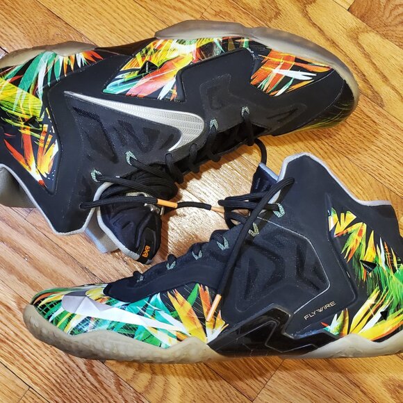 NIKE LEBRON 11 "Everglades" Sneakers Men size US 12 - Picture 3 of 7